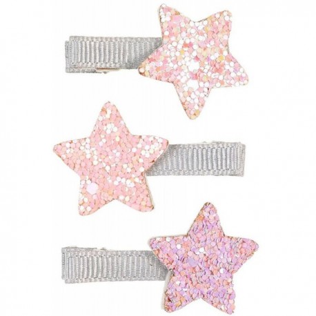 SOUZA - Pinces à cheveux Naomie - étoile - rose - argent