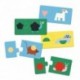 Puzzles duo-trio - Animaux & formes
