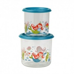 GOOD LUNCH SNACK CONTAINERS L (SET OF 2) ISLA THE MERMAID