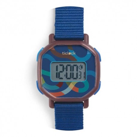 TICLOCK - MONTRES DIGITALES - BLUE VOLUTE