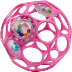 OBALL RATTLE EASY-GRASP TOY - PINK