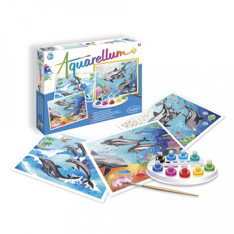 Aquarellum : dauphins
