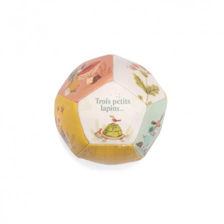 BALLON SOUPLE 10 CM TROIS PETITS LAPINS