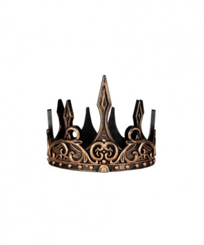 COURONNE DE ROI LUXE LATEX  OR - NOIR