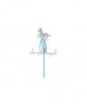 BAGUETTE MAGIQUE CHEVAL - GLITTER - ARGENT