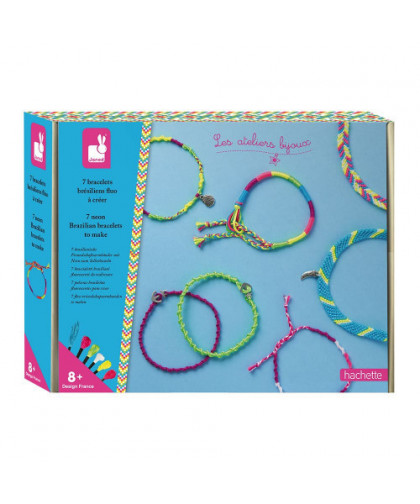 7 BRACELETS BRESILIENS FLUO A CREER