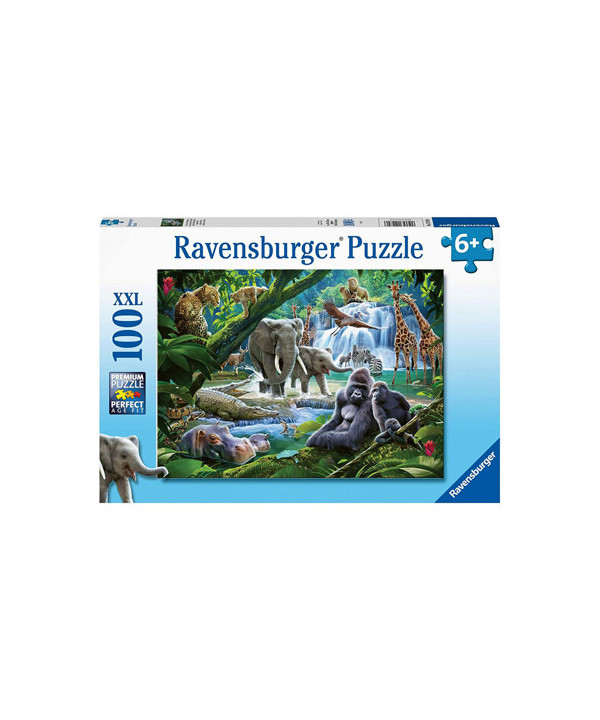 PUZZLE 100 PCS XXL - LES ANIMAUX DE LA JUNGLE
