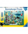 PUZZLE - 100 PCS XXL - MERVEILLES SOUS-MARINES