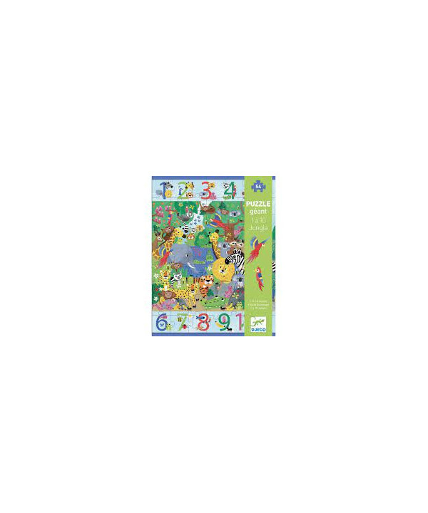 PUZZLES GÉANTS - 1 À 10 JUNGLE