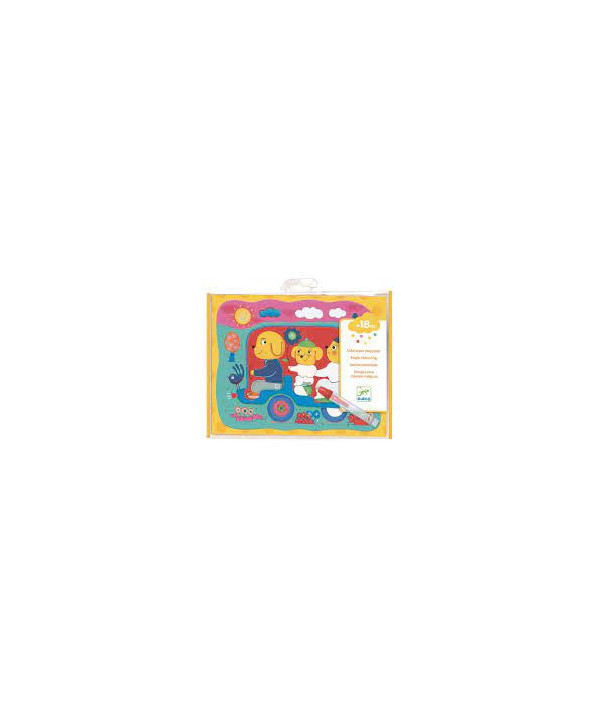 COLORIAGE POUR LES PETITS - A L'EAU - CACHÉ EN ROUTE